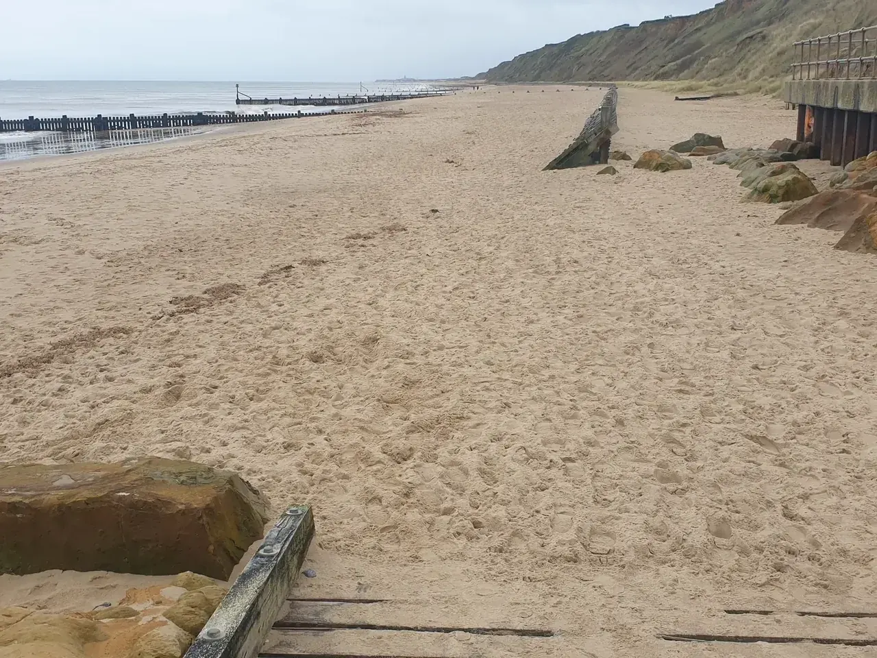Mundesley beach on the North Norfolk coast